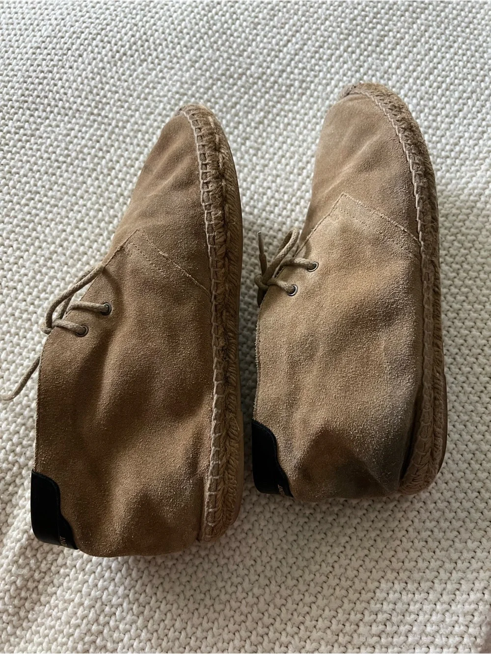 Saint Laurent Brown Suede Chukka Espadrille Boots size eu 40